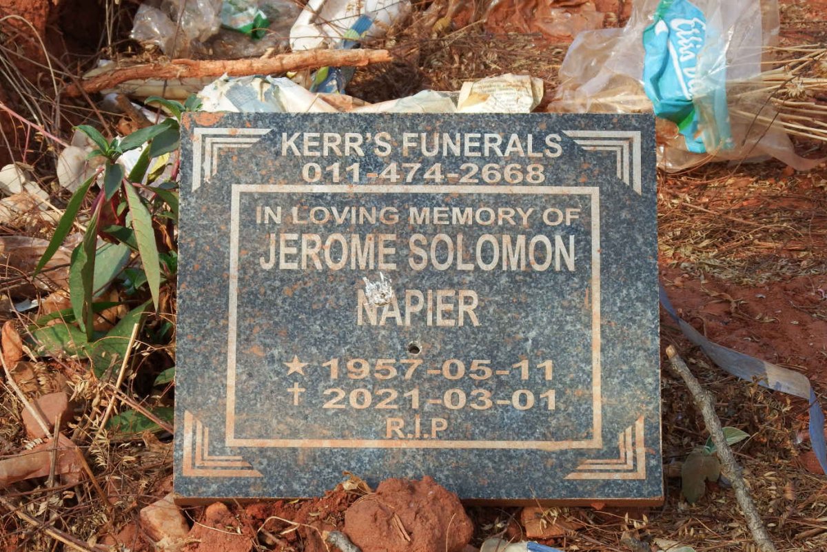NAPIER Jerome Solomon 1957-2021