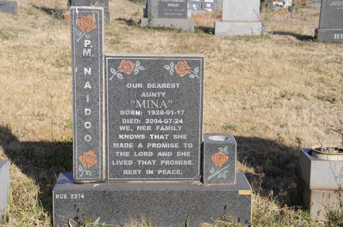 NAIDOO P.M. 1928-2004