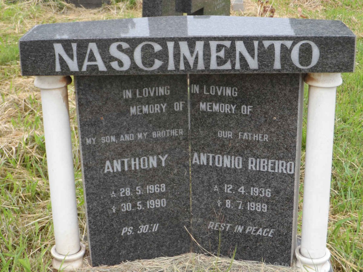 NASCIMENTO Antonio Ribeiro 1936-1989 :: NASCIMENTO Anthony 1968-1990