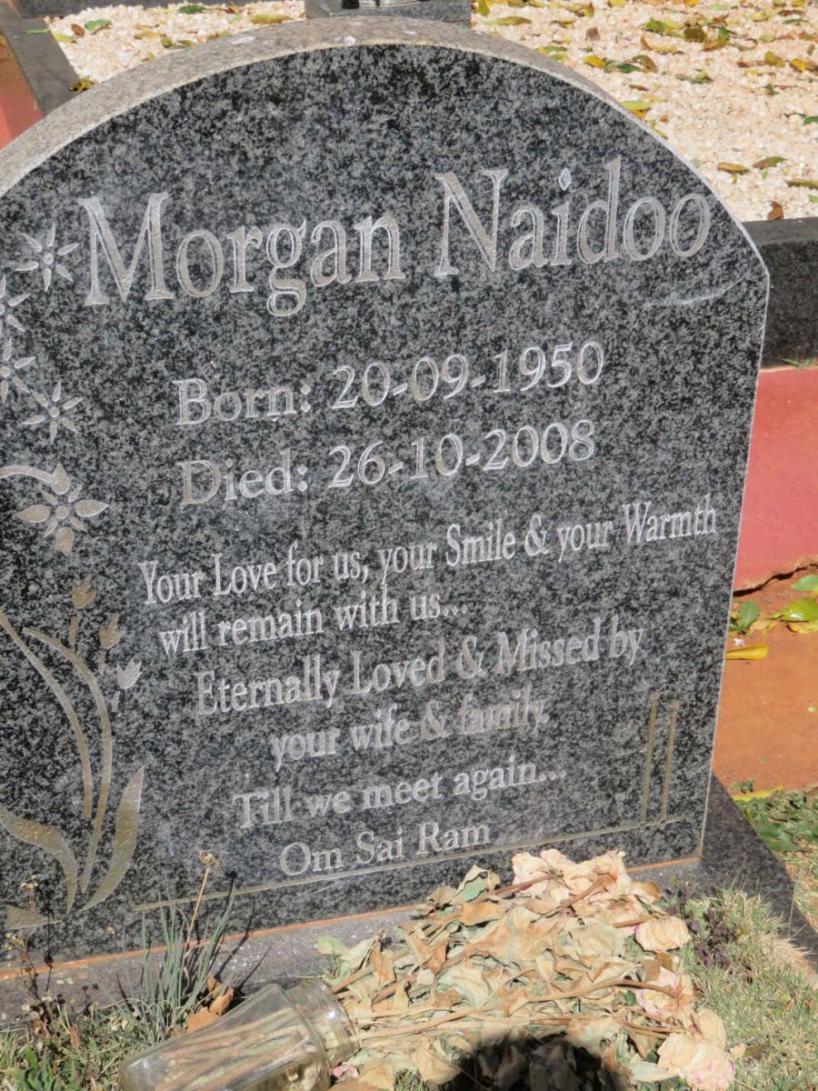 NAIDOO Morgan 1950-2008