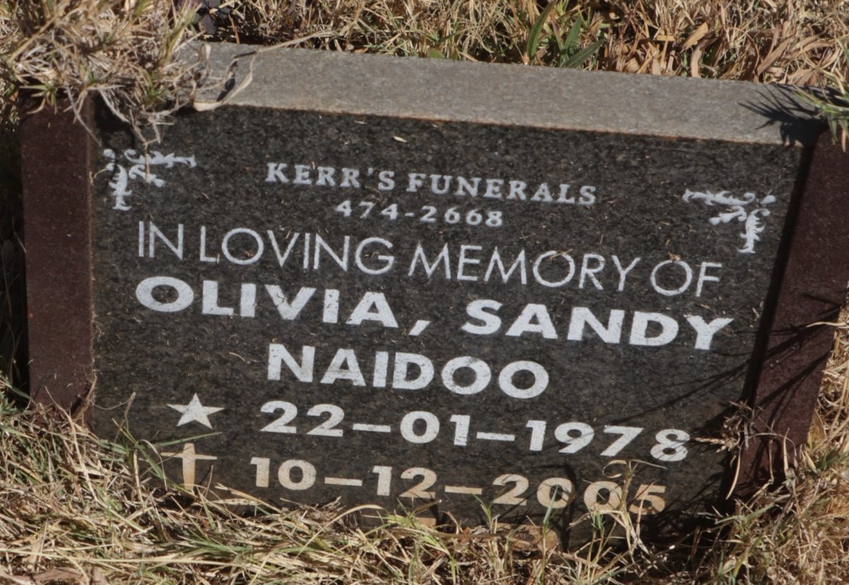 NAIDOO Olivia Sandy 1978-2005