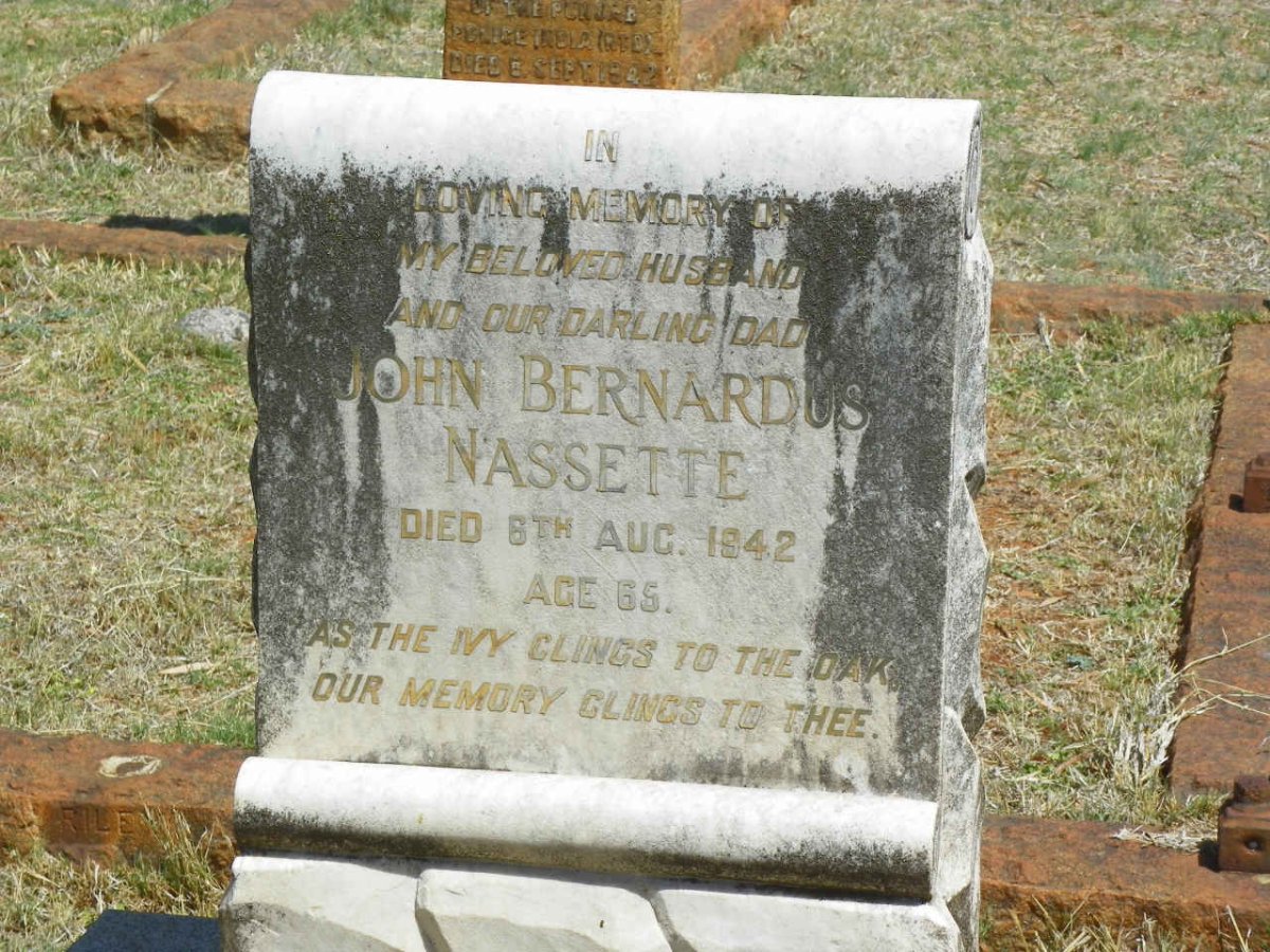 NASSETTE John Bernardus -1942