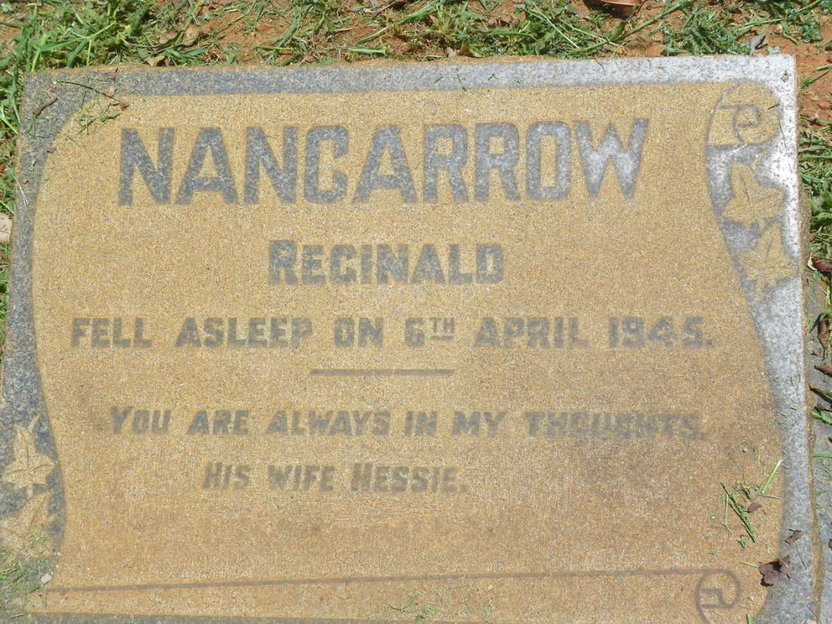 NANCARROW Reginald -1945