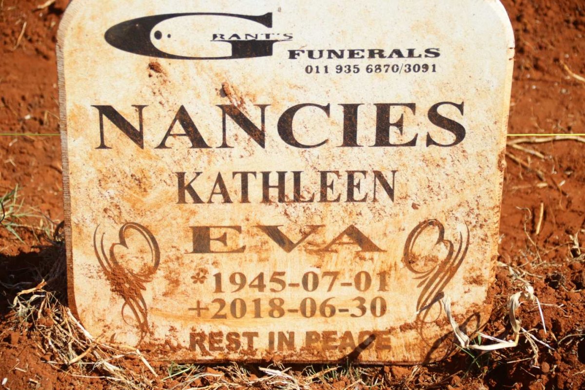 NANCIES Kathleen Eva 1945-2018