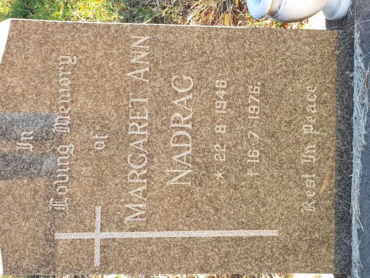 NADRAG Margaret Ann 1946-1976