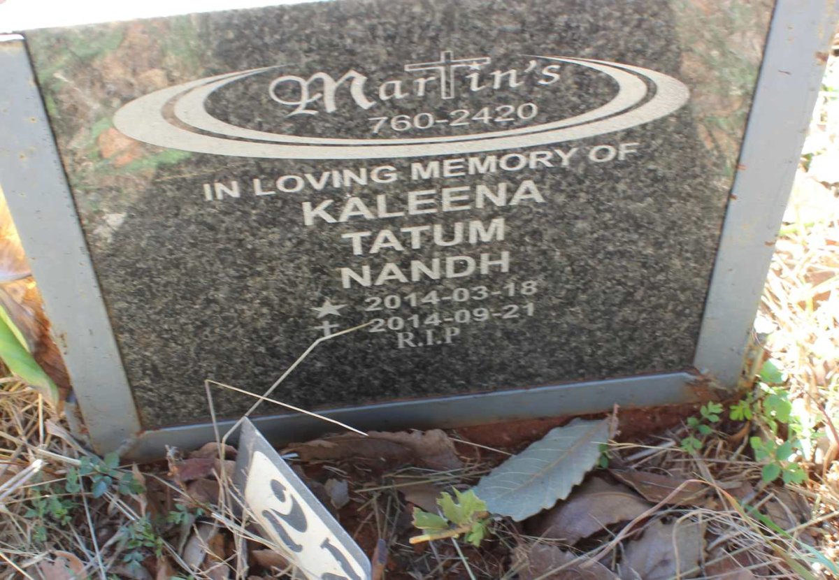 NANDH Kaleena Tatum 2014-2014
