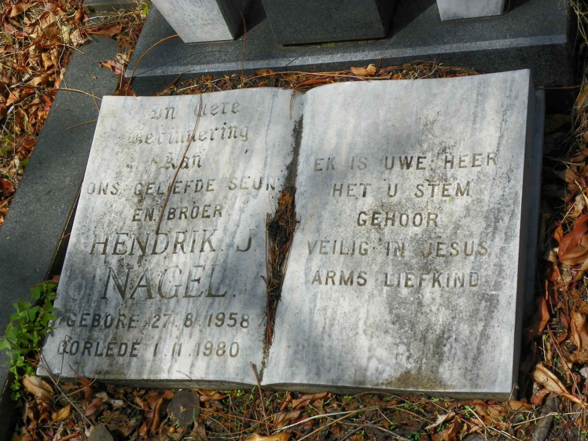 NAGEL Hendrik J. 1958-1980