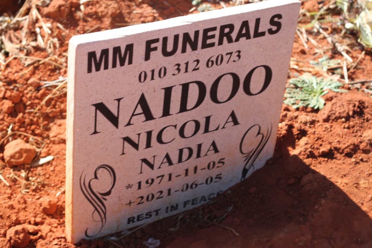 NAIDOO Nicola Nadia 1971-2021