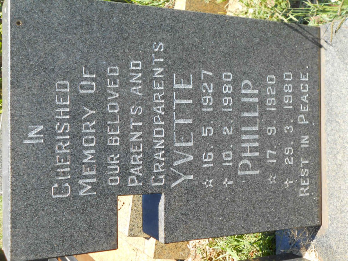 NAKOUL Phillip 1920-1980 &amp; Yvette 1927-1980