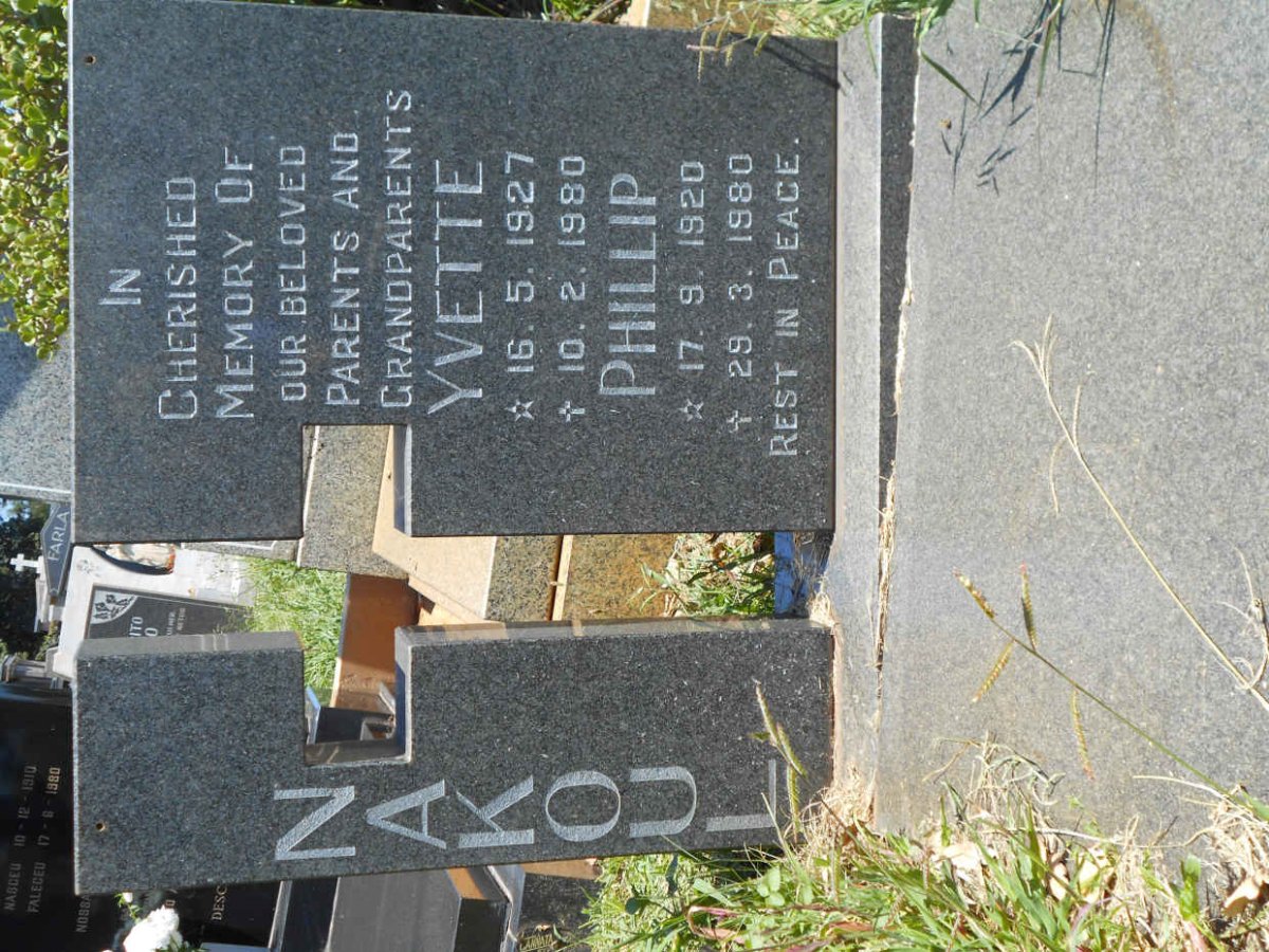 NAKOUL Phillip 1920-1980 &amp; Yvette 1927-1980