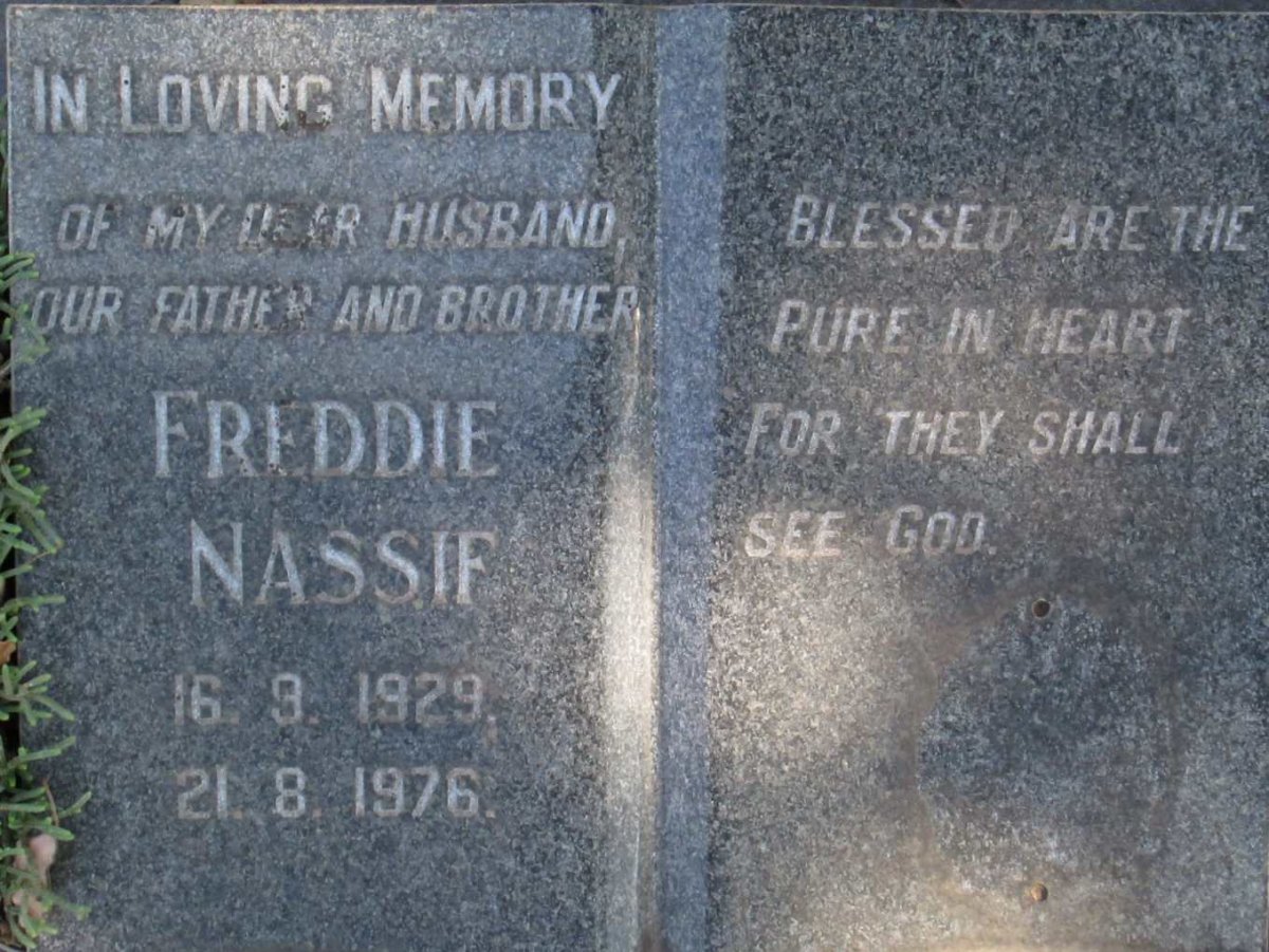 NASSIF Freddie 1929-1976