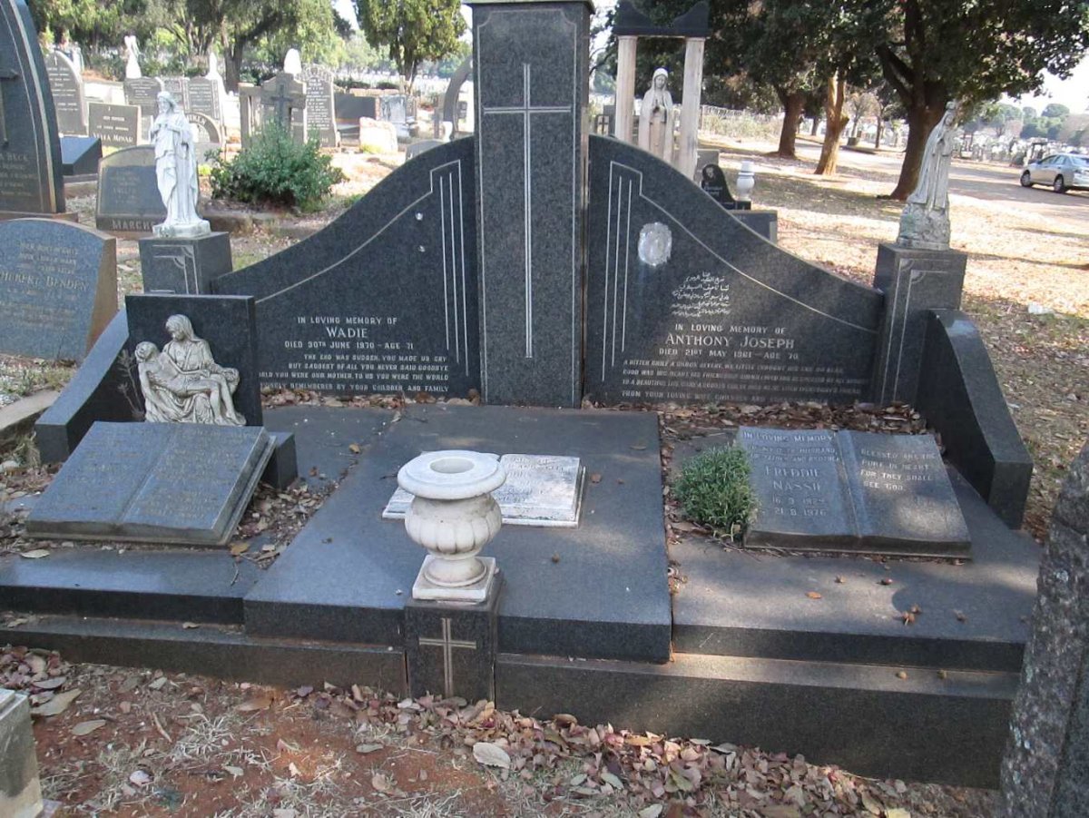 NASSIF Anthony Joseph -1961 &amp; Wadie -1970 :: KHOURY James 1914-19?7 &amp; Mary 1920-1980 :: NASSIF Freddie 1929-1976