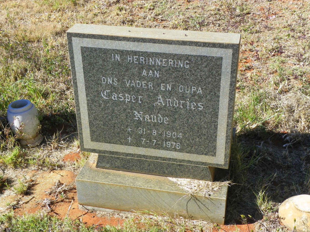 NAUDE Casper Andries 1904-1976