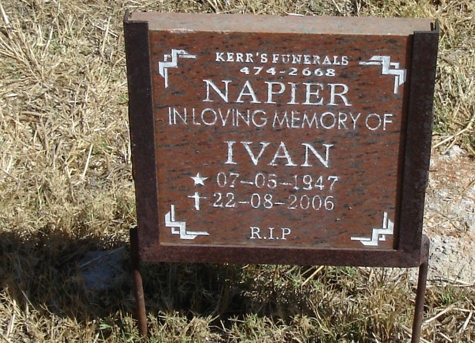 NAPIER Ivan 1947-2006