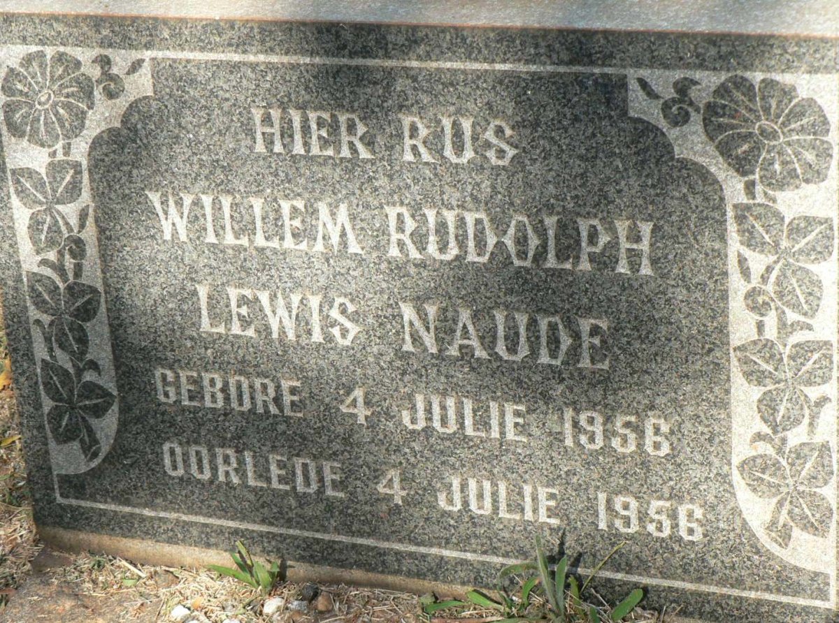 NAUDE Willem Rudolph Lewis 1956-1956
