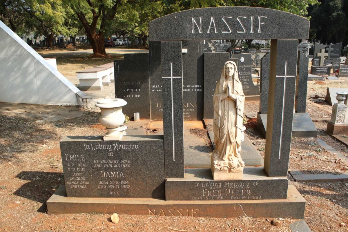 NASSIF Fred Peter 1911-1983 &amp; Damia 1914-1963 :: NASSIF Emile 1934-1993