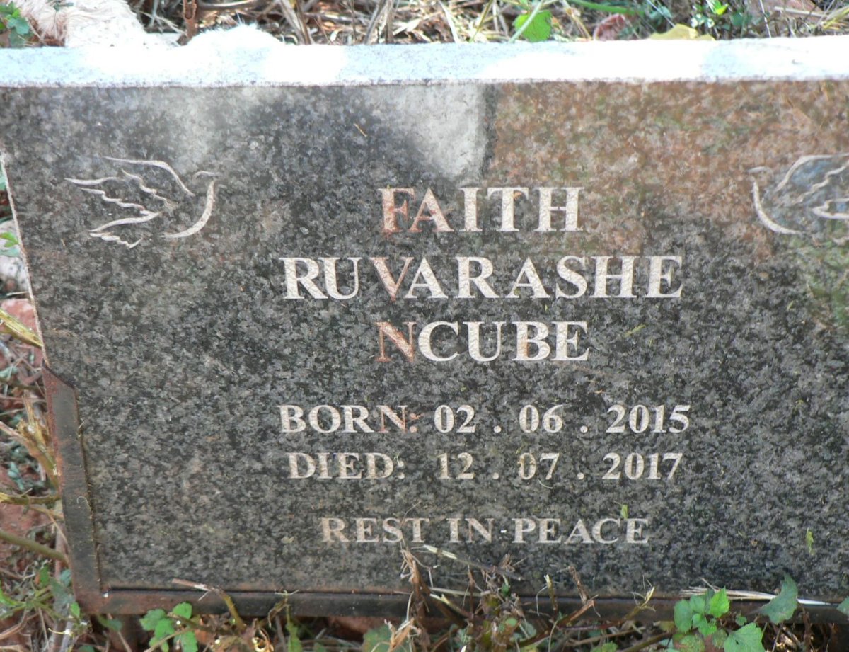 NCUBE Faith Ruvarashe 2015-2017