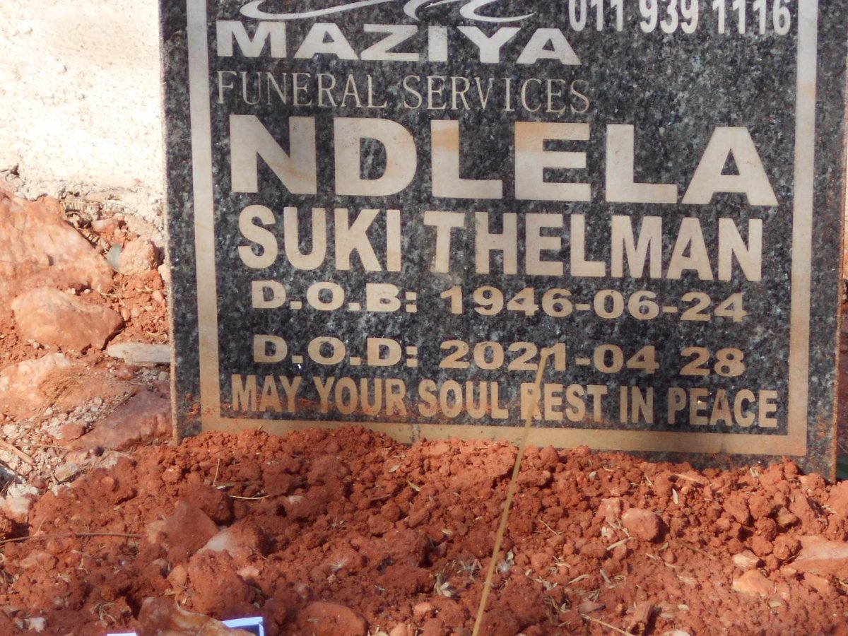 NDLELA Suki Thelman 1946-2021