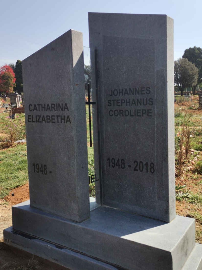 NEL Johannes Stephanus Cordliepe 1948-2018 & Catharina Elizabetha 1948-