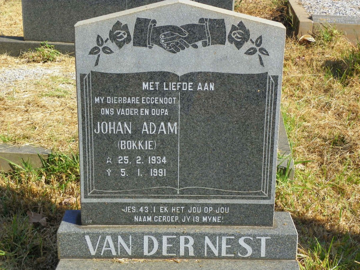 NEST Johan Adam, van der 1934-1991