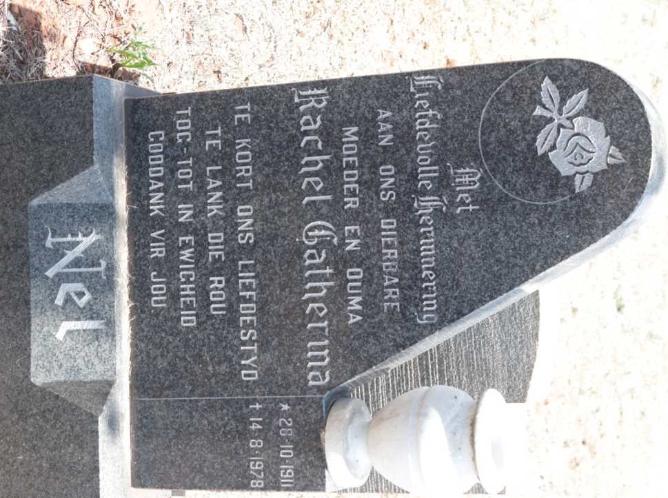 NEL Rachel Catherina 1911-1978