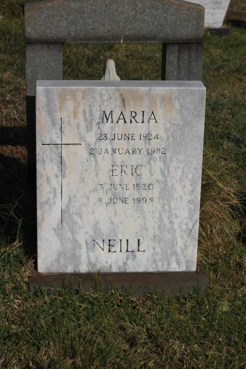 NEILL Eric 1920-1995 &amp; Maria 1924-1982