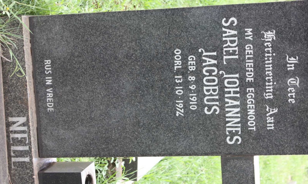 NELL Sarel Johannes Jacobus 1910-1974