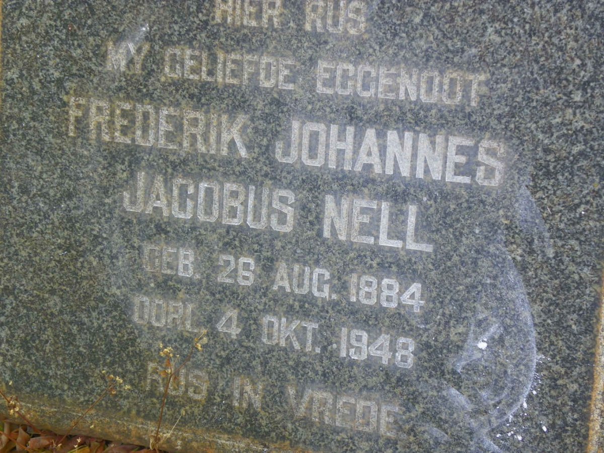 NELL Frederik Johannes Jacobus 1884-1948
