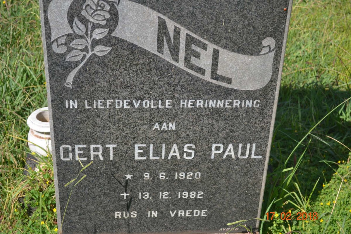 NEL Gert Elias Paul 1920-1982