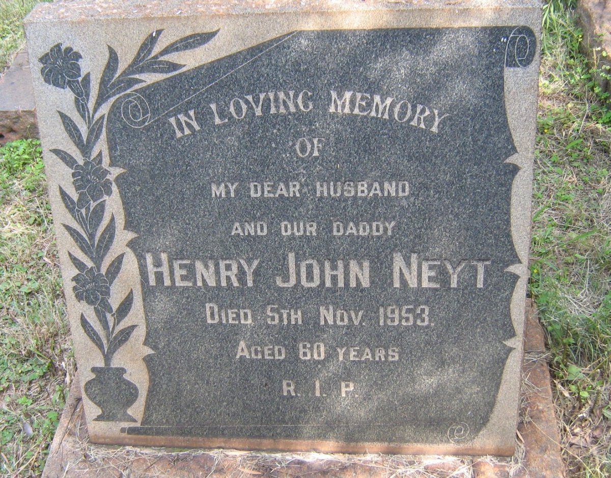 NEYT Henry John -1953