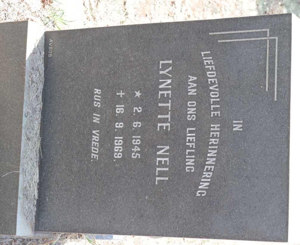 NELL Lynette 1945-1969