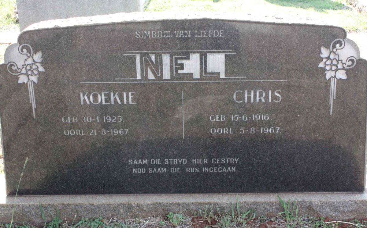 NEL Chris 1916-1967 &amp; Koekie 1925-1967