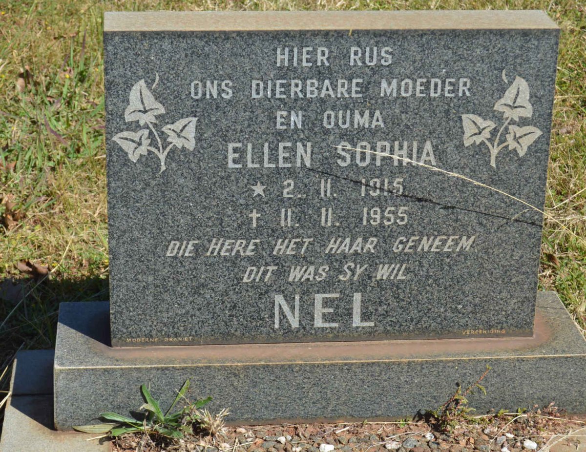 NEL Ellen Sophia 1915-1955