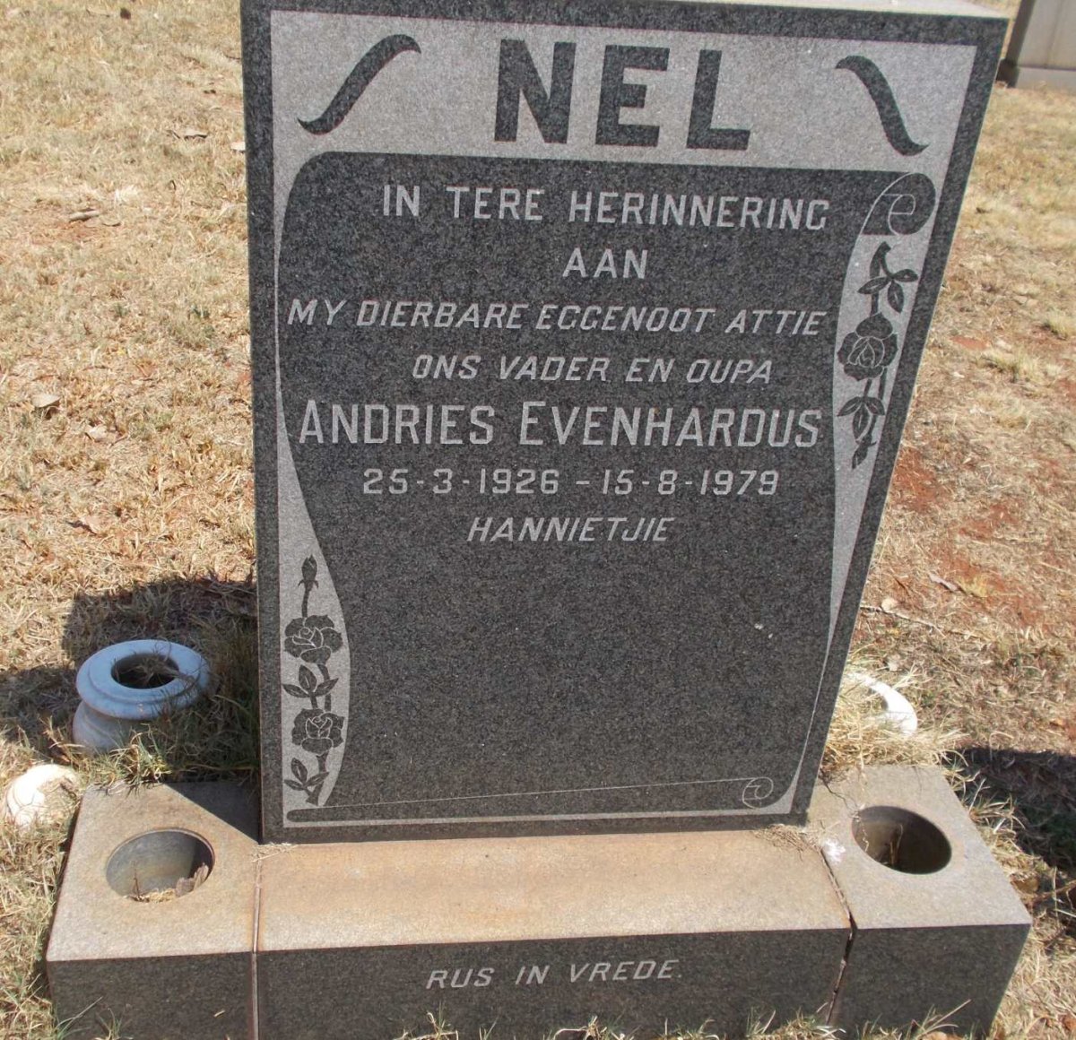 NEL Andries Evenhardus 1926-1979