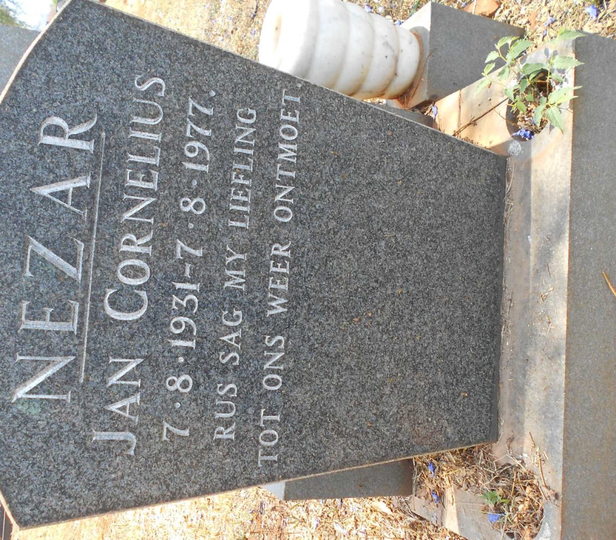 NEZAR Jan Cornelius 1931-1977