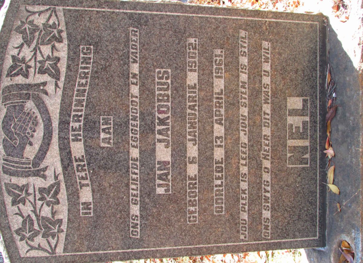 NEL Jan Jakobus 1902-1961