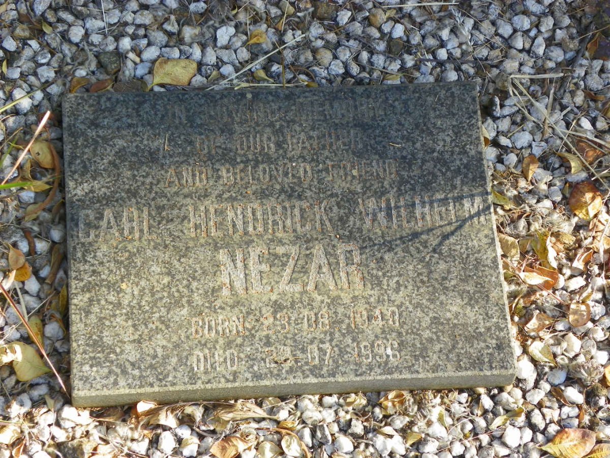 NEZAR Carl Hendrick Wilhelm 1940-1996