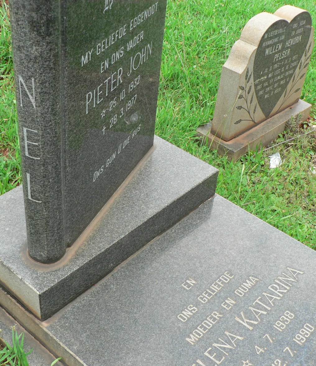 NEL Pieter John 1932-1977 &amp; Helena Katarina 1938-1990