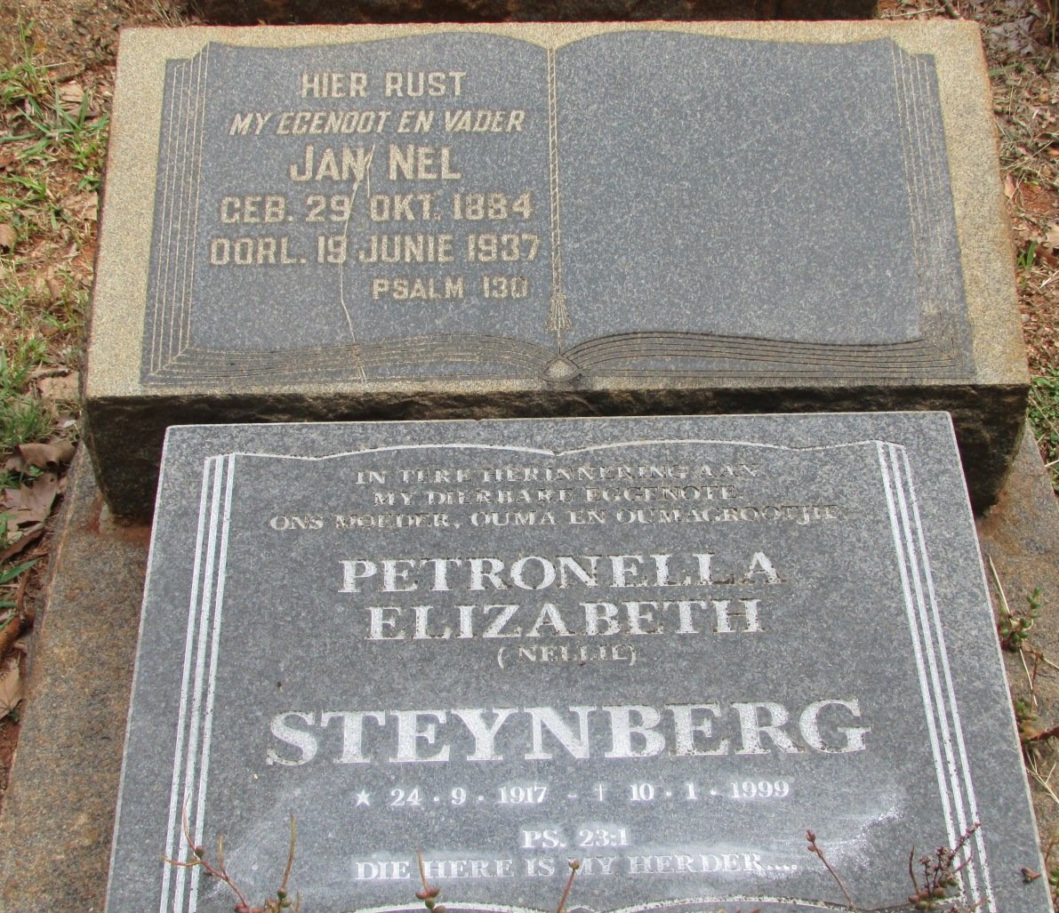 NEL Jan 1884-1937 :: STEYNBERG Petronella Elizabeth 1917-1999