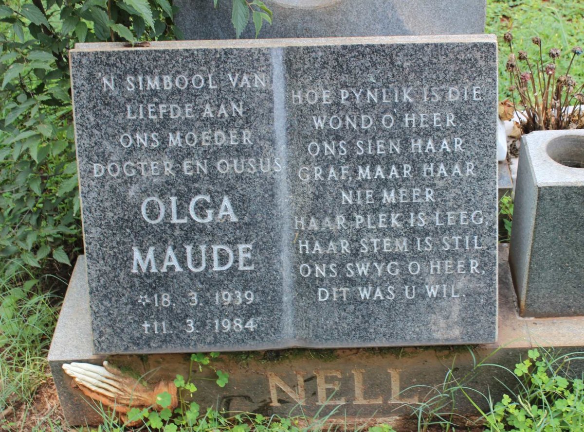 NELL Olga Maude 1939-1984