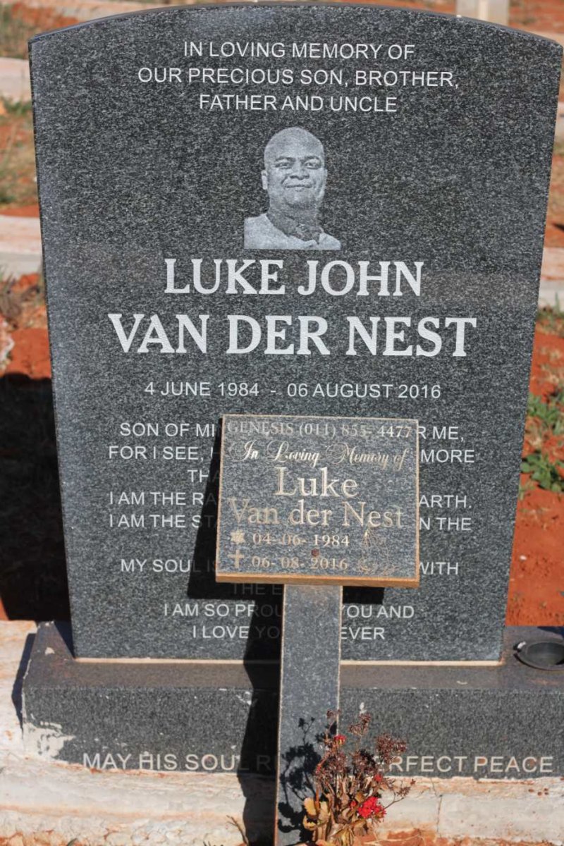 NEST Luke John, van der 1984-2016