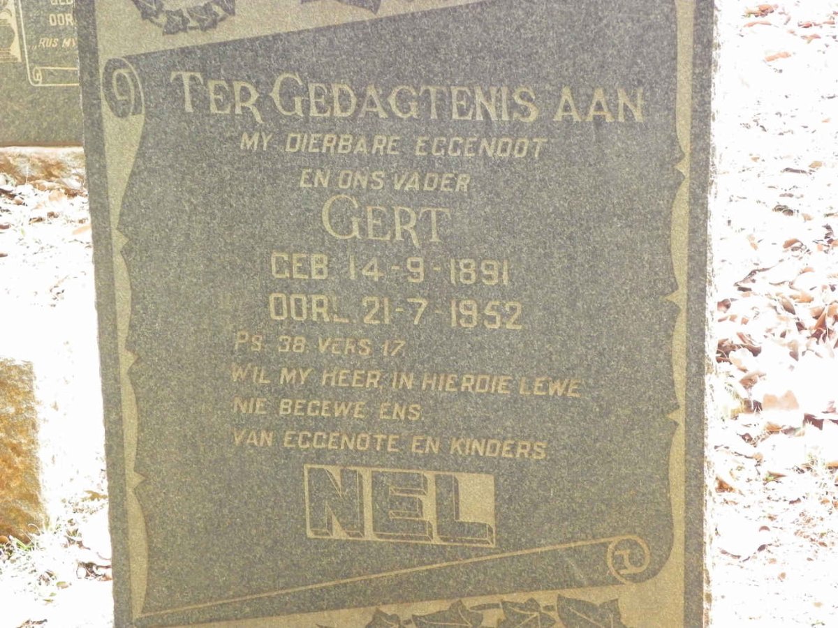 NEL Gert 1891-1952