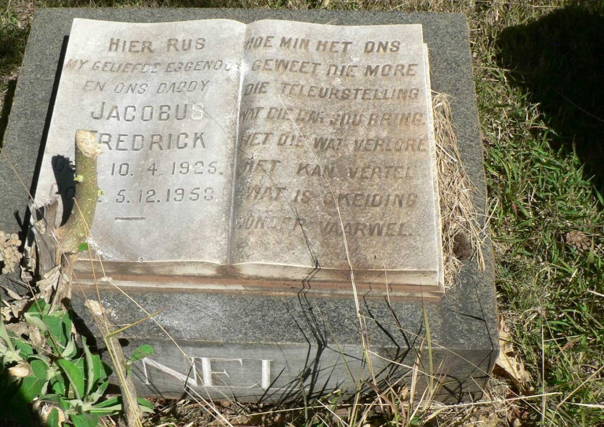 NEL Jacobus Frederick 1925-1958