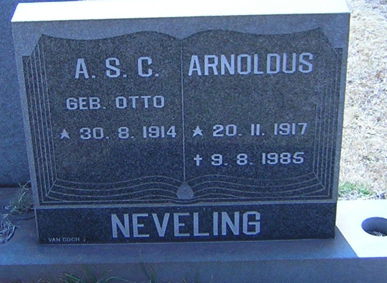 NEVELING Arnoldus 1917-1985 &amp; A.S.C. OTTO 1914-
