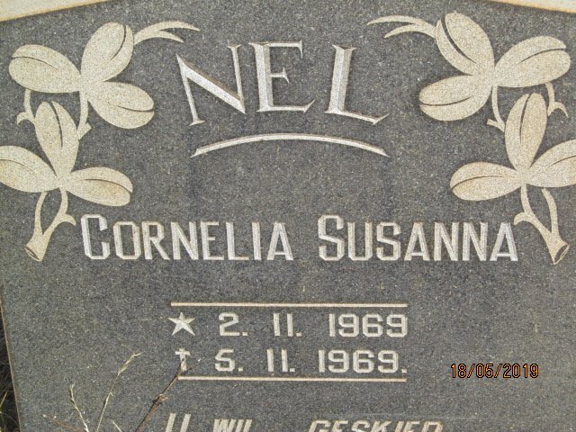 NEL Cornelia Susanna 1969-1969
