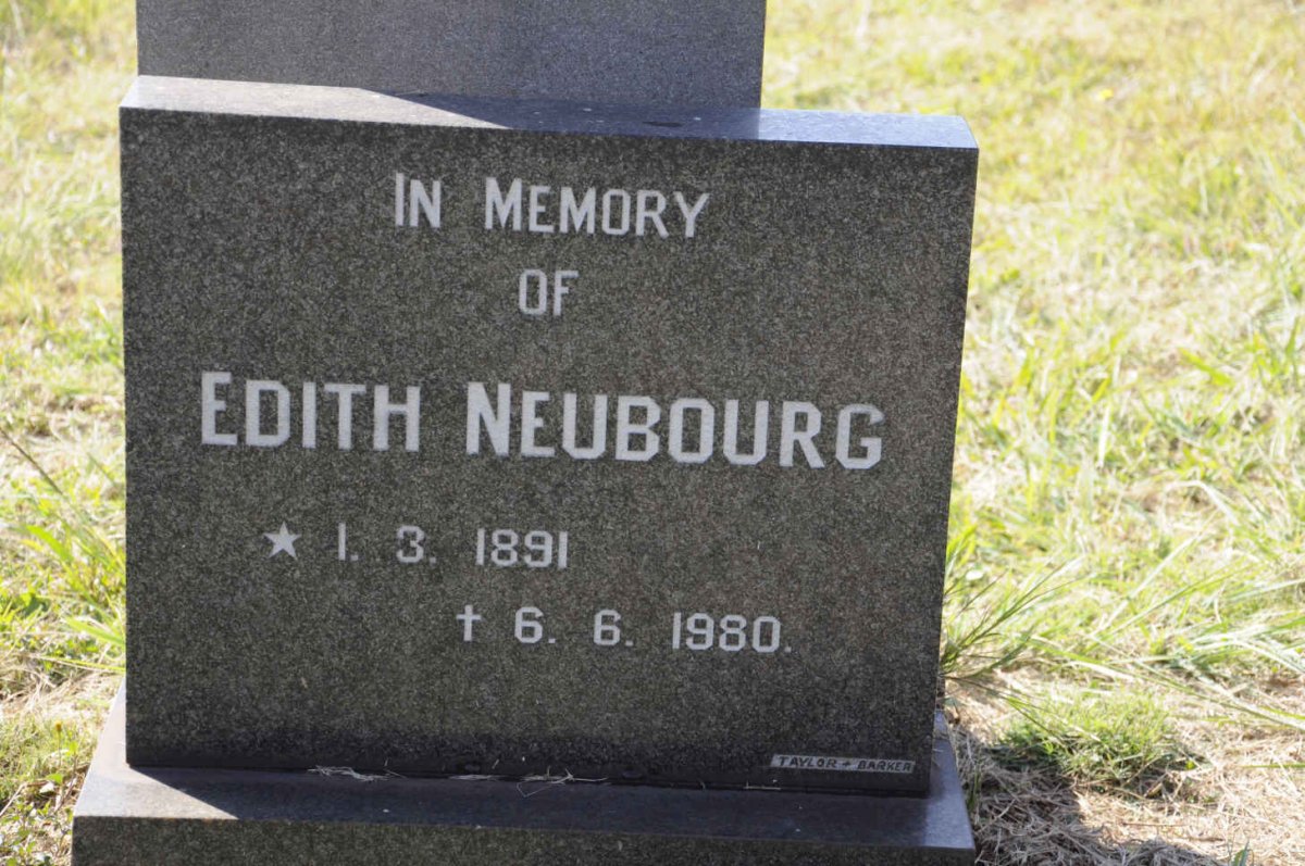NEUBOURG Edith 1891-1980