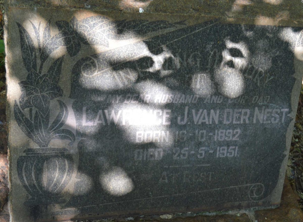 NEST Lawrence J., van der 1892-1951