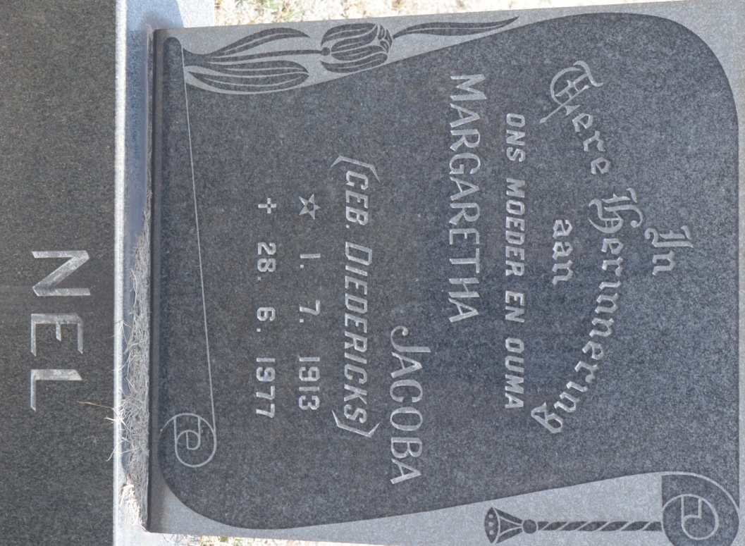 NEL Margaretha Jacoba nee DIEDERICKS 1913-1977