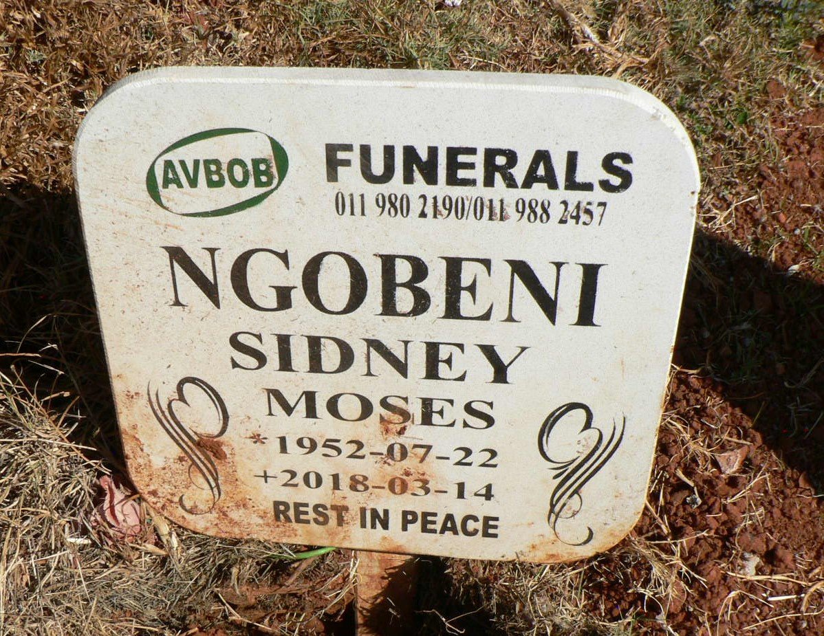 NGOBENI Sidney Moses 1952-2018