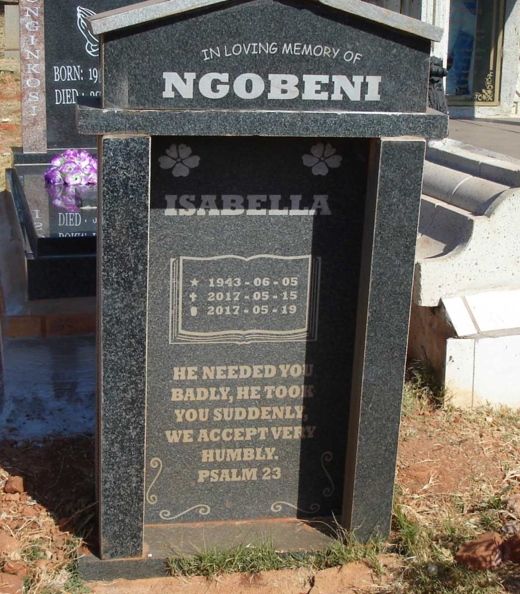 NGOBENI Isabella 1943-2017